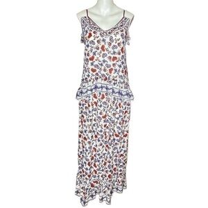 Max Studio London Ruffled Maxi Heart Dress